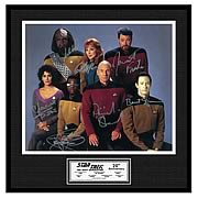 Star Trek The Next Generation Large Signed Framed Cast Photo